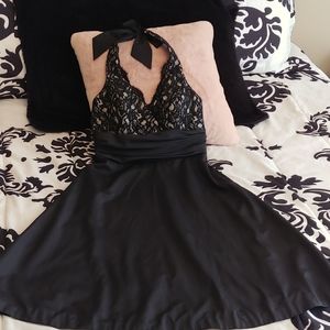 White House Black Market Black Halter Dress